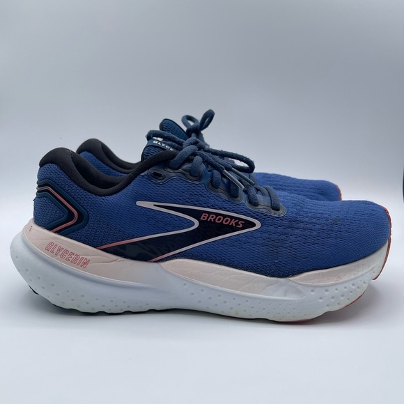 Size 10 - Women’s Brooks Glycerin 21 Blue Icy Pink running shoes - 1204081B496 - Picture 1 of 9